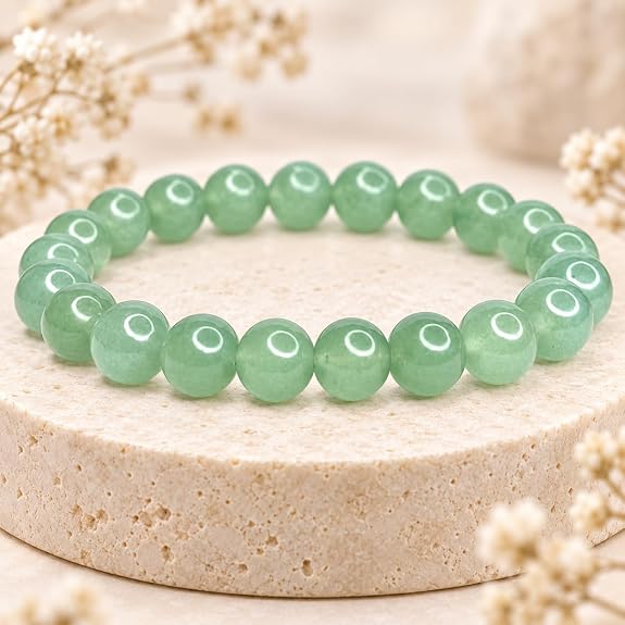 Bracelet Aventurine Verte Naturelle 8 mm – Homme & Femme