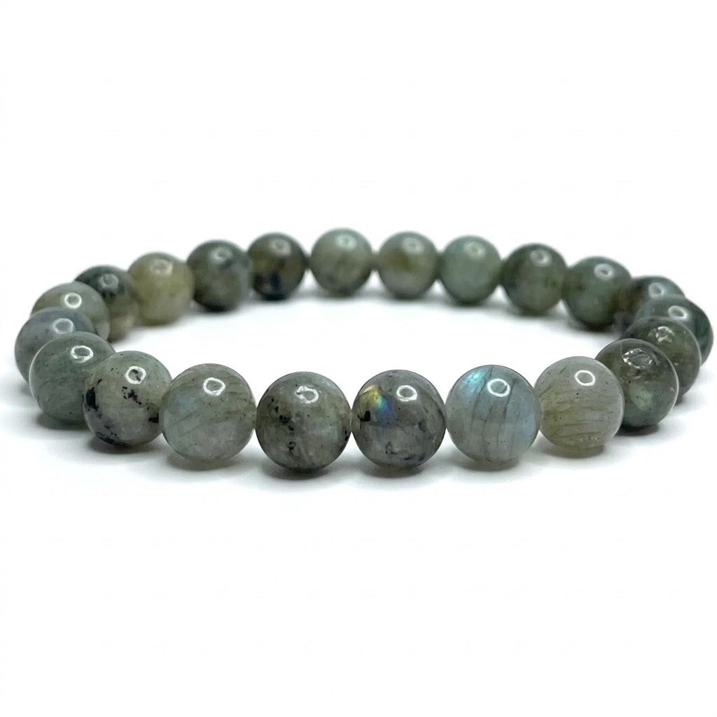 Bracelet Labradorite Naturelle – Perles 8 mm