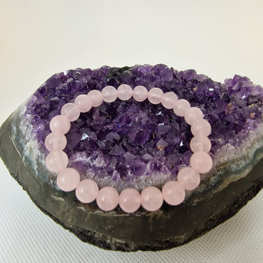 "Trouvez l'harmonie intérieure avec le Bracelet en Quartz Rose de Felicidade - Une fusion de beauté et de bien-être en lithothérapie ! ✨ #QuartzRose #Lithothérapie"