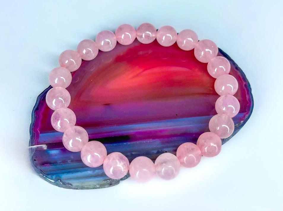 Bracelet en quartz rose