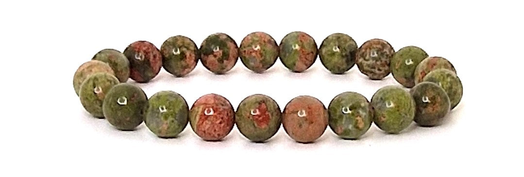 🌿 Découvrez le Pouvoir de Guérison avec le Bracelet en Unakite – Achetez-le sur Amazon 🌿