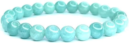Bracelet Jade Émeraude Naturel – Perles 8 mm