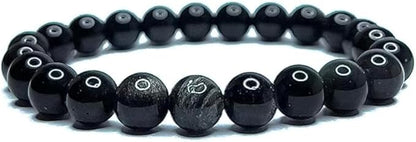 Bracelet Obsidienne Œil Céleste – Perles 8 mm