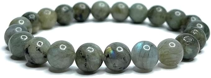Bracelet en Labradorite – Pierre Naturelle 8MM – Une pierre reconnue pour absorber les énergies négatives et renforcer la clarté intérieure.