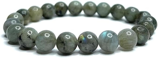 Bracelet Labradorite Naturelle – Perles 8 mm