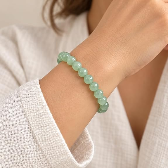 Bracelet Aventurine Verte Naturelle 8 mm – Homme & Femme
