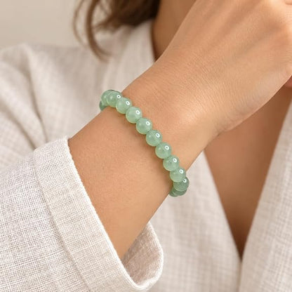 Bracelet Aventurine Verte Naturelle 8 mm – Homme & Femme