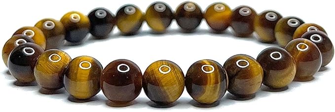 Bracelet Œil de Tigre – Pierre Naturelle 8MM – Une pierre reconnue pour renforcer la confiance et protéger des énergies négatives.