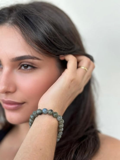 Bracelet Labradorite Naturelle – Perles 8 mm