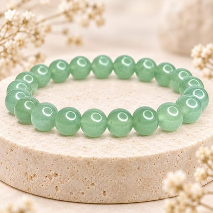 Bracelet Aventurine Verte Naturelle 8 mm – Homme & Femme