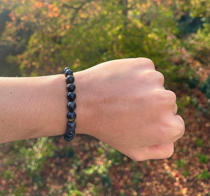 Bracelet Obsidienne Œil Céleste – Perles 8 mm