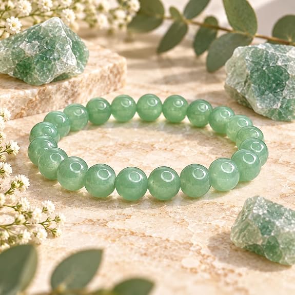 Bracelet Aventurine Verte Naturelle 8 mm – Homme & Femme