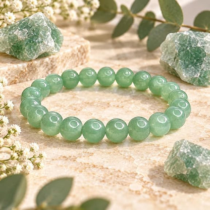 Bracelet Aventurine Verte Naturelle 8 mm – Homme & Femme