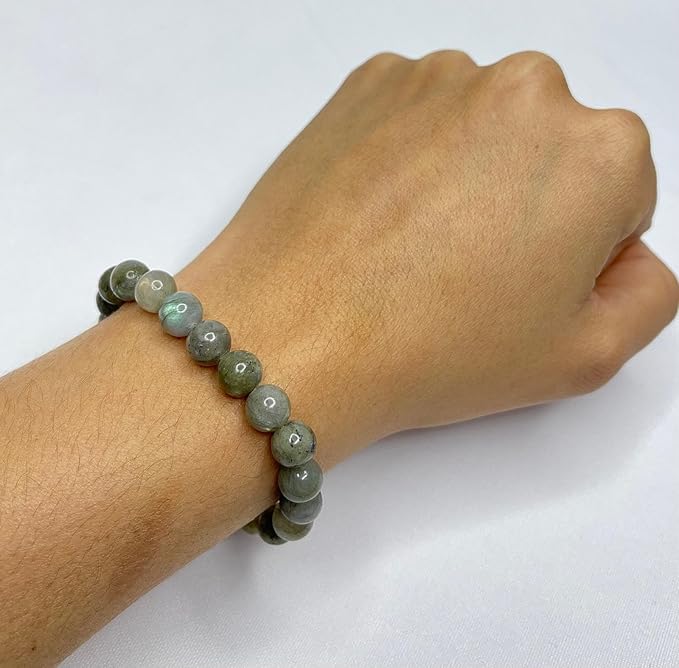 Bracelet en Labradorite – Pierre Naturelle 8MM – Une pierre reconnue pour absorber les énergies négatives et renforcer la clarté intérieure.