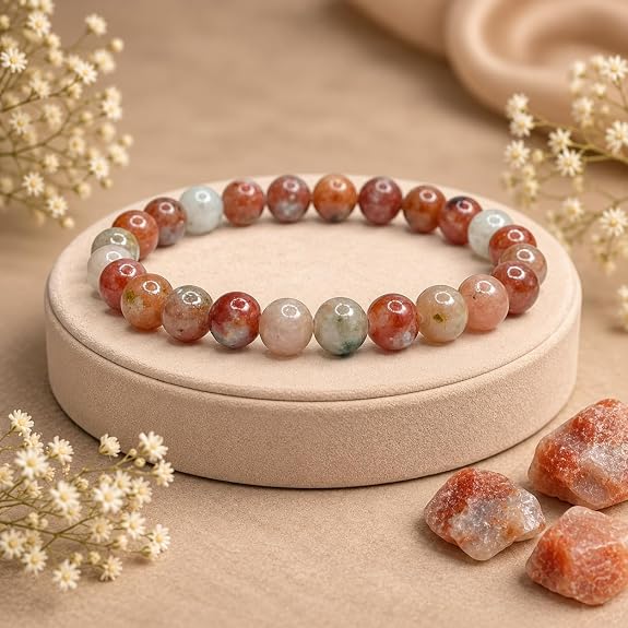 Bracelet Pierre de Soleil Naturelle 8 mm – Femme