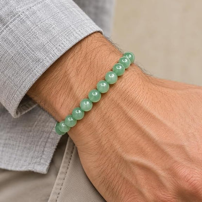 Bracelet Aventurine Verte Naturelle 8 mm – Homme & Femme