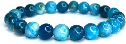 Bracelet Felicidade en apatite naturelle 8 mm – photo principale